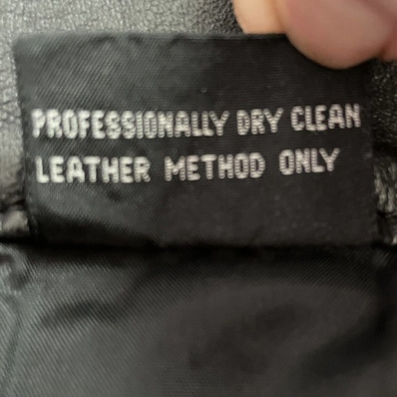 Vintage Rafferty Womens Leather Pencil Skirt Size 5/6 Black High Waist S… - Picture 9 of 9